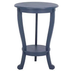 Table d'appoint ronde sur pied en pin gris vintage