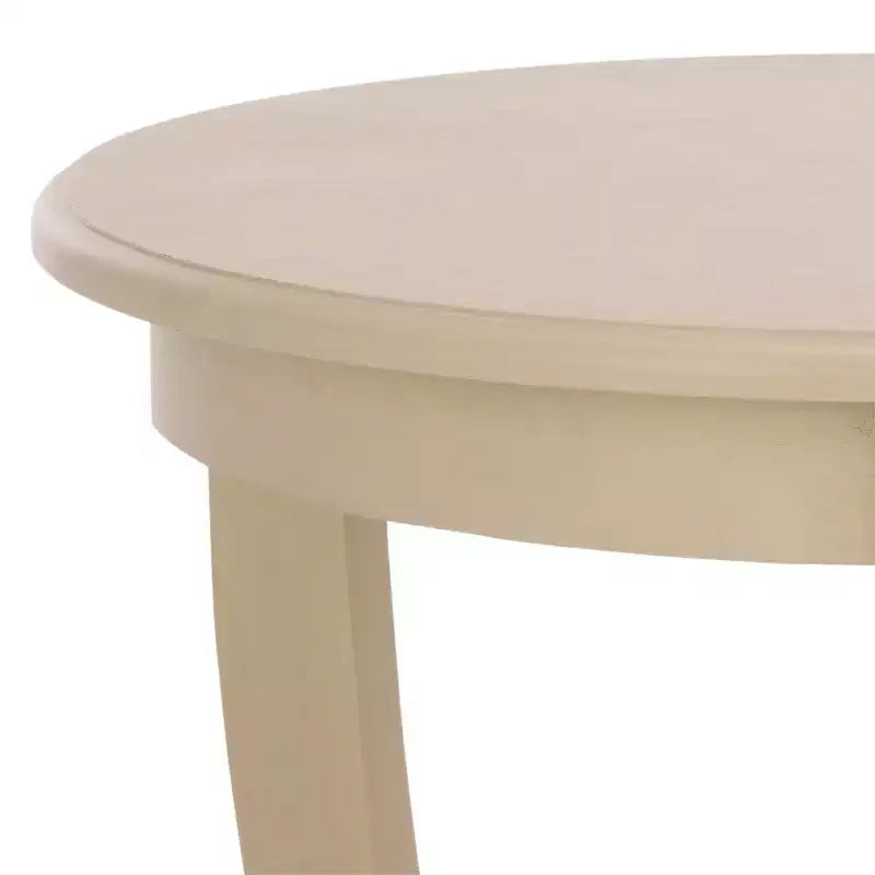 Table d'appoint ronde sur pied en pin gris vintage