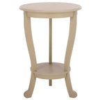 Table d'appoint ronde sur pied en pin gris vintage