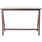 Bureau en acajou, finition noyer