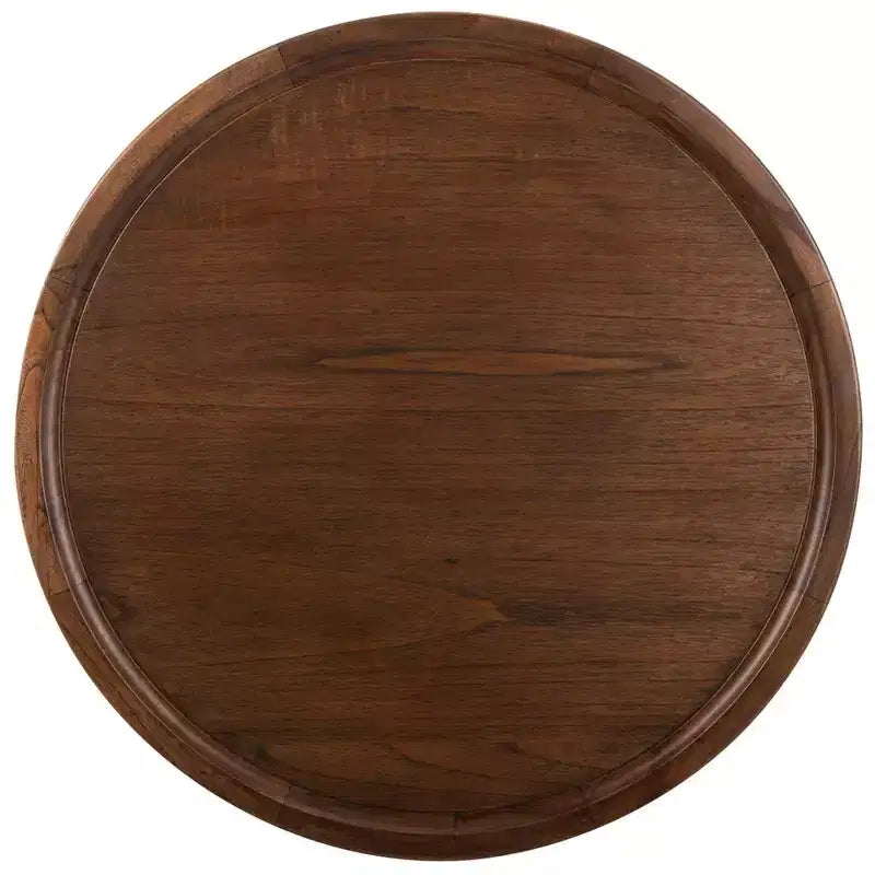 Table basse ronde style rustique/ferme
