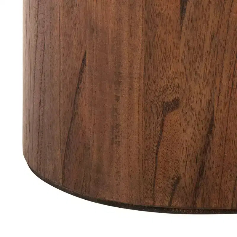 Table basse ronde style rustique/ferme