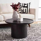 Table basse ronde style rustique/ferme