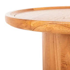Table basse ronde style rustique/ferme