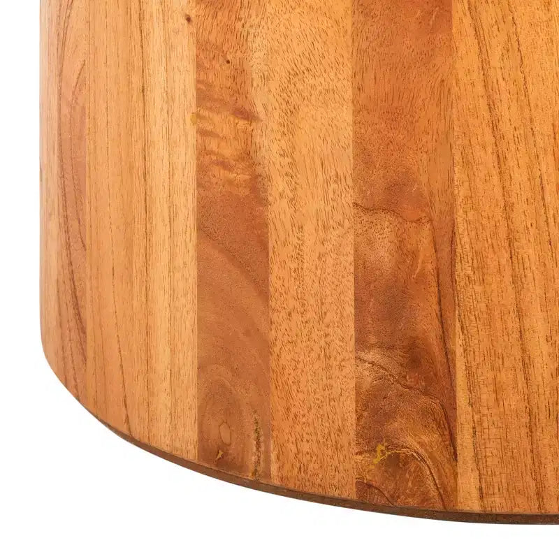Table basse ronde style rustique/ferme