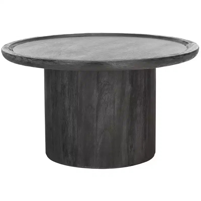 Table basse ronde style rustique/ferme