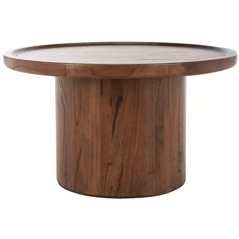 Table basse ronde style rustique/ferme