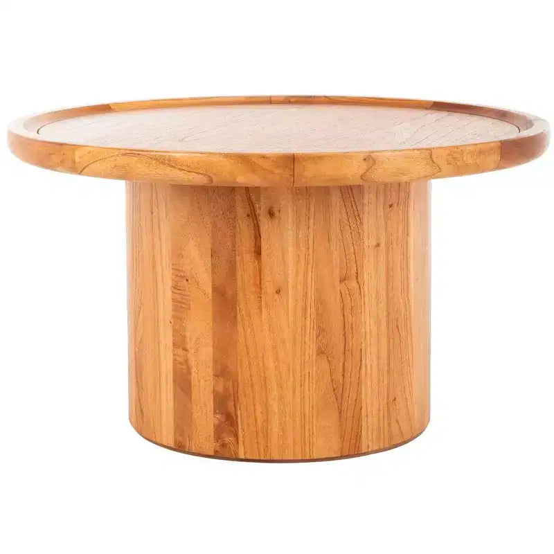 Table basse ronde style rustique/ferme