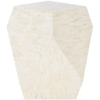 Lea Mosaic Geometric Side Table - TRB1010A - Multi/Light Beige - Safavieh