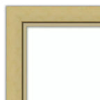 Miroir de porte sur toute la longueur 51,5"x17,5" sans biseau, cadre étroit doré