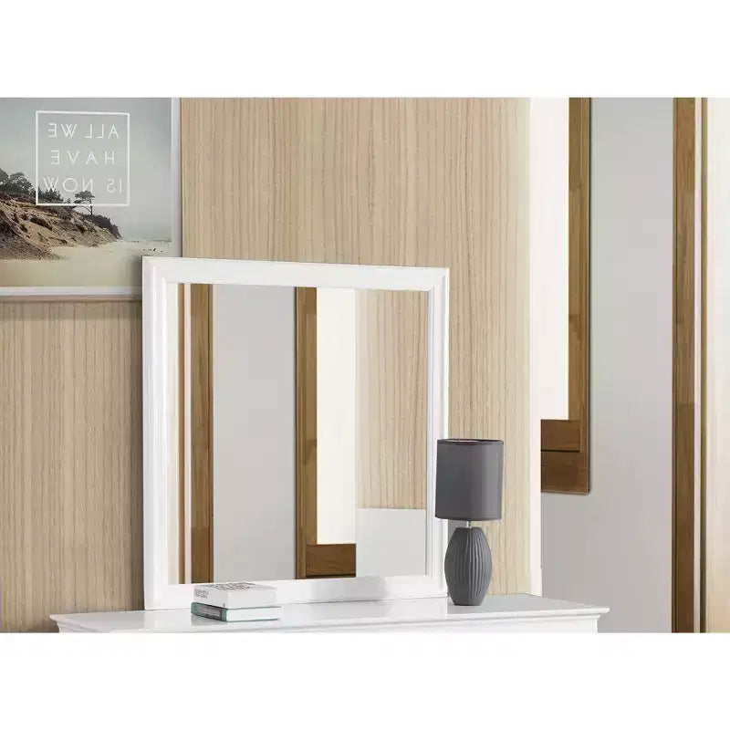 Miroir de commode encadré carré classique 38"x38"