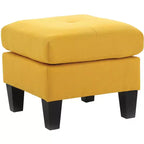 Ottoman capitonné carré en polyester