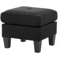 Passion Furniture Newbury Polyester Upholstered Ottoman