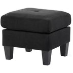 Passion Furniture Newbury Polyester Upholstered Ottoman