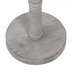 Table d'appoint sur pied de style ferme, gris vieilli