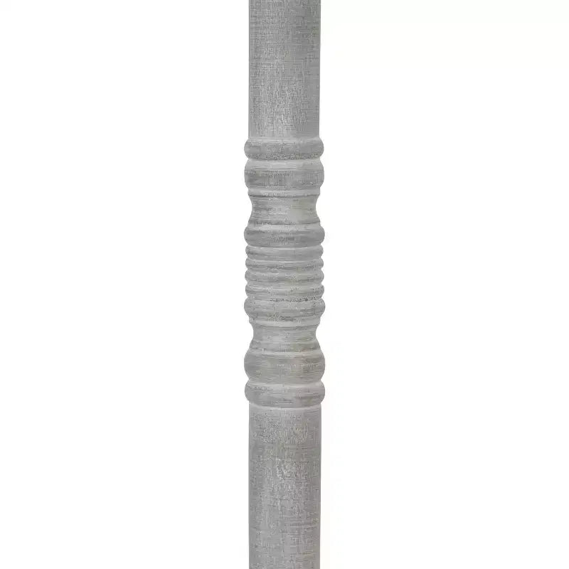 Table d'appoint sur pied de style ferme, gris vieilli