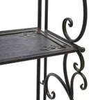 Étagère à 4 niveaux en fer, intérieure/extérieure, blanc antique