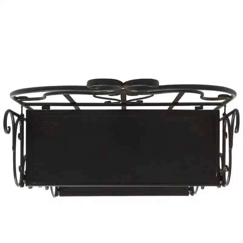 Étagère à 4 niveaux en fer, intérieure/extérieure, blanc antique