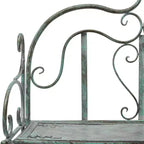 Étagère à 4 niveaux en fer, intérieure/extérieure, blanc antique