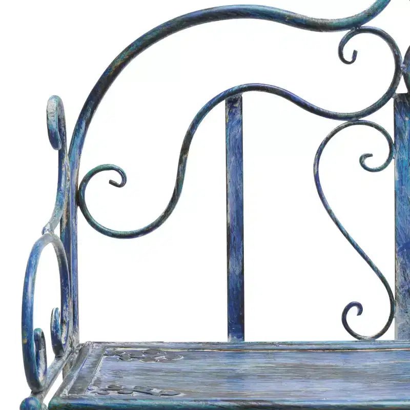 Étagère à 4 niveaux en fer, intérieure/extérieure, blanc antique