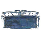 Étagère à 4 niveaux en fer, intérieure/extérieure, blanc antique