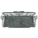 Étagère à 4 niveaux en fer, intérieure/extérieure, blanc antique
