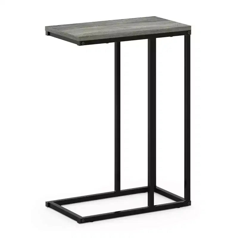 Table d'appoint de canapé moderne en chêne français gris