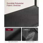 Meuble à chaussures à 5 niveaux pour 20 à 24 paires Marron rustique/Noir